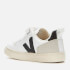 Veja Kids' V-10 Velcro Trainers - White Black