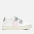 Veja Kid's Esplar Velcro Trainers - Extra White Petale Silver
