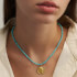 Hermina Athens Women's Hermis Necklace - Turquoise