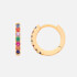 Estella Bartlett Women's Multicoloured Pave Hoop Earrings - Gold Plated/NP