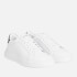 Calvin Klein Men's Leather Low Top Trainers - White/Black