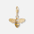THOMAS SABO Women's Charm Pendant Bee - Yellow Gold-Coloured