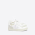 Veja Kids' V-10 Velcro Trainers - White Natural