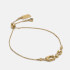 Coach Women's C Crystal Slider Bracelet - Gold/Clear