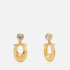 Coach Women's C Crystal Earrings - Gold/Clear