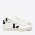 Veja Women's Recife Chrome Free Leather Velcro Trainers - Extra White/Black