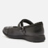 Clarks Etch Beam Kids' School Shoes - Black Leather