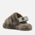 UGG Kids' Fluff Yeah Slide Slippers - Charcoal