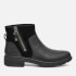 UGG Women's Harrison Zip Waterproof Leather Ankle Boots - Black