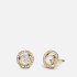 Coach Women's Halo Pave 2 In 1 Stud - Gold/Clear