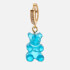 Crystal Haze Women's Pave Nostalgia Bear Hoop - Azure