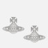 Vivienne Westwood Minnie Bas Relief Platinum-Plated Earrings