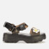 Melissa X Lazy Oaf Women's Kick Off Sandals - Black Bloom