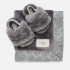 UGG Babys' Fluff Yeah Slide Slipplers and Lovey Blanket Set - Black