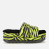 UGG Women's Puft Tiger Print Slide Sandals - Key Lime