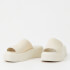 Vagabond Women's Courtney Leather Flatform Mules - Off White