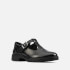 Clarks Youth Dempster Bar School Shoes - Black Leather