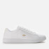 Lacoste Women's Carnaby Evo 0722 1 Leather Cupsole Trainers - White/Gold