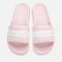Lacoste Women's Croco Slide 0722 1 Sandals - Light Pink/White