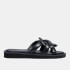 Coach Women's Georgie Leather Slide Sandals - Black