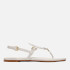 Coach Women's Jeri Leather Toe Post Sandals - Chalk