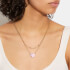Coach Women's Enamel C Heart Double Chain Necklace - Gold/Pink Multi