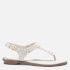 MICHAEL Michael Kors Women's MK Plate Toe-Post Sandals - Vanilla
