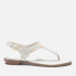 MICHAEL Michael Kors Women's MK Plate Toe-Post Sandals - Vanilla
