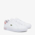 Lacoste Junior Powercourt Trainers - White/Pink