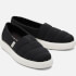 TOMS Women's Alpargata Mallow Vegan Pumps - Black Matte Woven