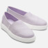TOMS Women's Alpargata Mallow Vegan Canvas Pumps - Light Orchid Heritage