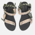 Arizona Love Women's Trekky Bandana Bi Colour Sandals - Taupe