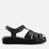 Dune Women's Loch Leather Fisherman Sandals - Black