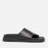 ALOHAS Women's Toe Ring Leather Sandals - Black