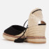Castañer Women's Cuca 6 Suede Wedged Espadrilles - Negro
