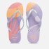 Havaianas Girls Slim Palette Glow Flip Flops - Quiet Lilac