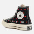 Converse Women's Chuck 70 Crafted With Love Hi-Top Trainers - Black/University Red/Egret
