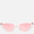 Jeepers Peepers Women's Cat Eye Sunglasses - Clear