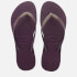 Havaianas Women's Slim Sparkle Ii Flip Flops - Aubergine