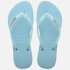 Havaianas Women's Slim Glitter Flourish Flip Flops - Nautical Blue
