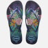 Havaianas Women's Slim Tropical Flip Flops - Navy Blue