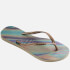 Havaianas Women's Slim Iridescent Flip Flops - Sand Grey