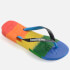 Havaianas Men's Top Logomania Multicolour Flip Flops - Gradient Rainbow