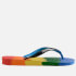 Havaianas Men's Top Logomania Multicolour Flip Flops - Gradient Rainbow