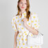 Kate Spade New York Women's Crush Pebbled Medium Cross Body Bag - Optic White