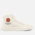 KENZO School Logo-Embroidered High-Top Trainers