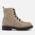 Kurt Geiger London Kids’ Mini Burlington Houndstooth Canvas Boots