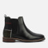 Barbour Sloane Tartan Leather and Wool-Blend Chelsea Boots