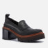 See by Chloé Mahalia Textured-Leather Heeled Loafers