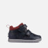 Clarks Toddler Rex Park Leather and Suede Trainers